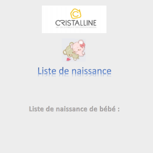 Liste De Naissance La Boutique Cristalline Le Beausset