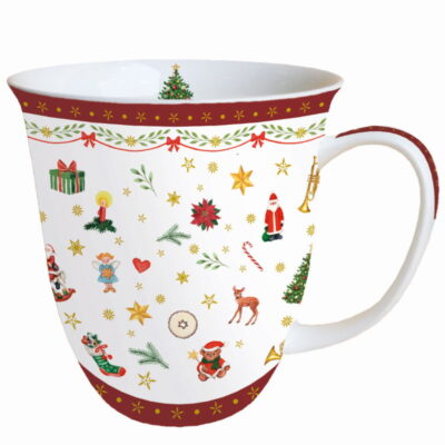 Mug - Ornaments all over red - Ambiente Europe