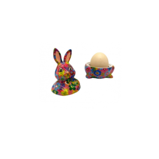 Coquetier - Millie le lapin - Multi couleurs - Pomme Pidou