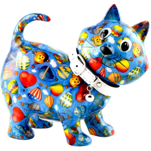 Tirelire - Kiki le chat - Bleu - Taille M - Pomme Pidou