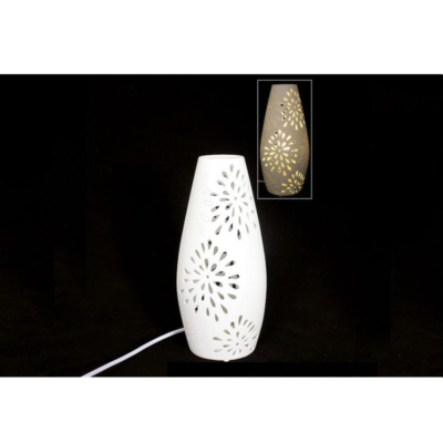 Lampe porcelaine - Oblong - Faye Import