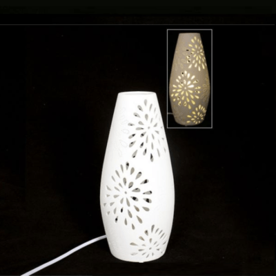 Lampe porcelaine Oblong - Faye Import
