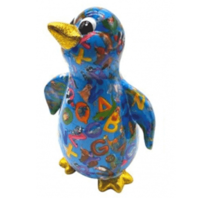 Tirelire - Paco le pingouin - Bleu - Taille M - Pomme Pidou