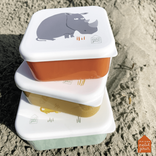 Set de 3 lunch box - La savane - Maison Petit Jour