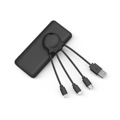 Octo Pack 7000 - Batterie externe éco-responsable de 7000 mAh - Noir - Xoopar