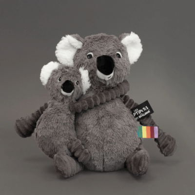 La peluche Ptipotos Le Koala - Gris - Les Déglingos