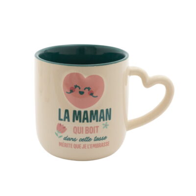 Mug céramique - La maman qui boit dans cette tasse mérite que je l'embrasse - Mr Wonderful