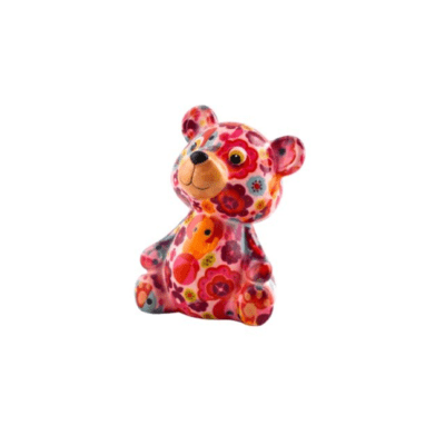 Tirelire - Toto l'ours - Rose - Taille S - Pomme Pidou