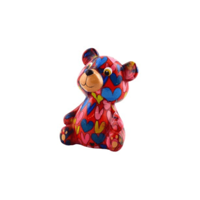 Tirelire - Toto l'ours - Rouge - Taille S - Pomme Pidou