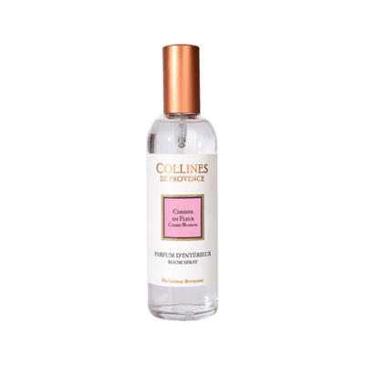 Parfum d'intérieur 100ml, senteur Cerisier en Fleur, de Collines de Provence - Gamme Les naturelles
