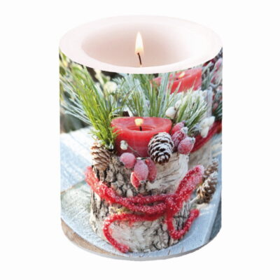 Bougie grand format - Frozen Candle - Ambiente Europe B.V