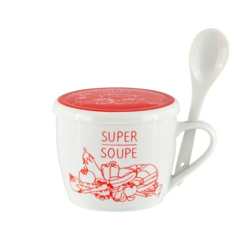 Bol à soupe avec couvercle - Modèle PERMAN - Super soupe - Derrière la porte