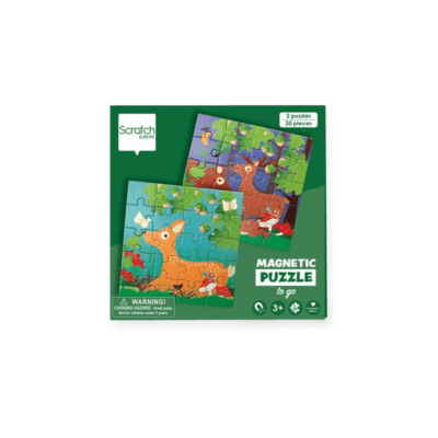 Livre de puzzle magnétique - Les animaux de la forêt - Scratch Europe