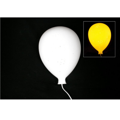 Lampe porcelaine - Ballon - Faye Import