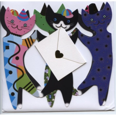 Carte double - Party cat - Mark Jamieson - Phénicia