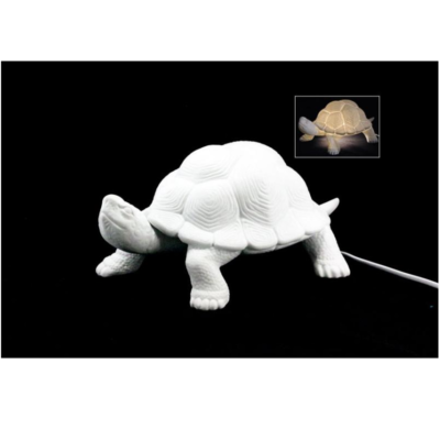 Lampe porcelaine - Tortue - Faye Import
