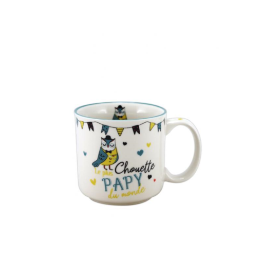 Mug timbale - Family - Le plus chouette papy du monde - Faye Import