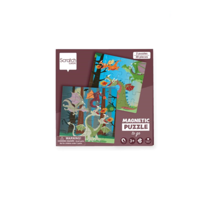 Livre de puzzle magnétique - Dragon - Scratch Europe