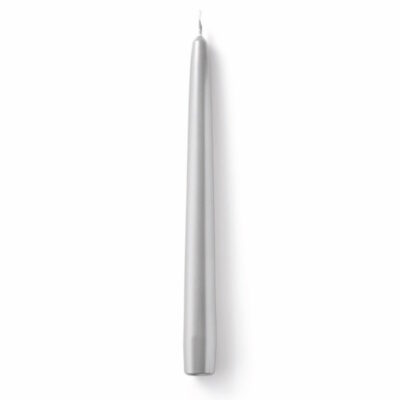 Bougie effilée - Candle tapered - Argent - Ambiente Europe B.V