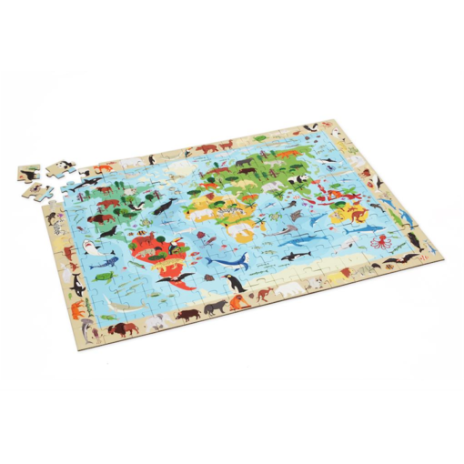 Puzzle découverte - Le monde - 150 pièces - Scratch Europe