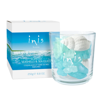 Inis Home - Coquillages et verre de mer parfumés - 250 g - Energy of the sea - Energie de la mer - Fragrances of Ireland parfum