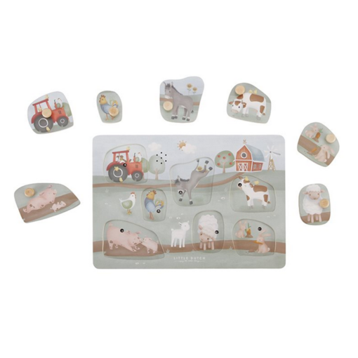 Little Dutch - Puzzle Sonore en Bois - Little Farm