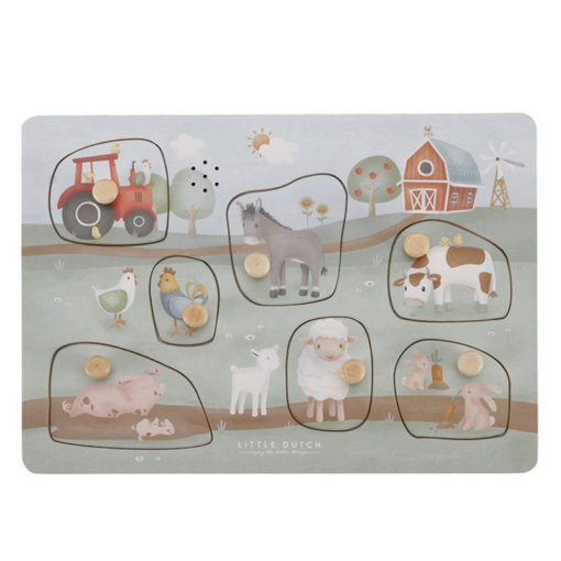 Little Dutch - Puzzle Sonore en Bois - Little Farm