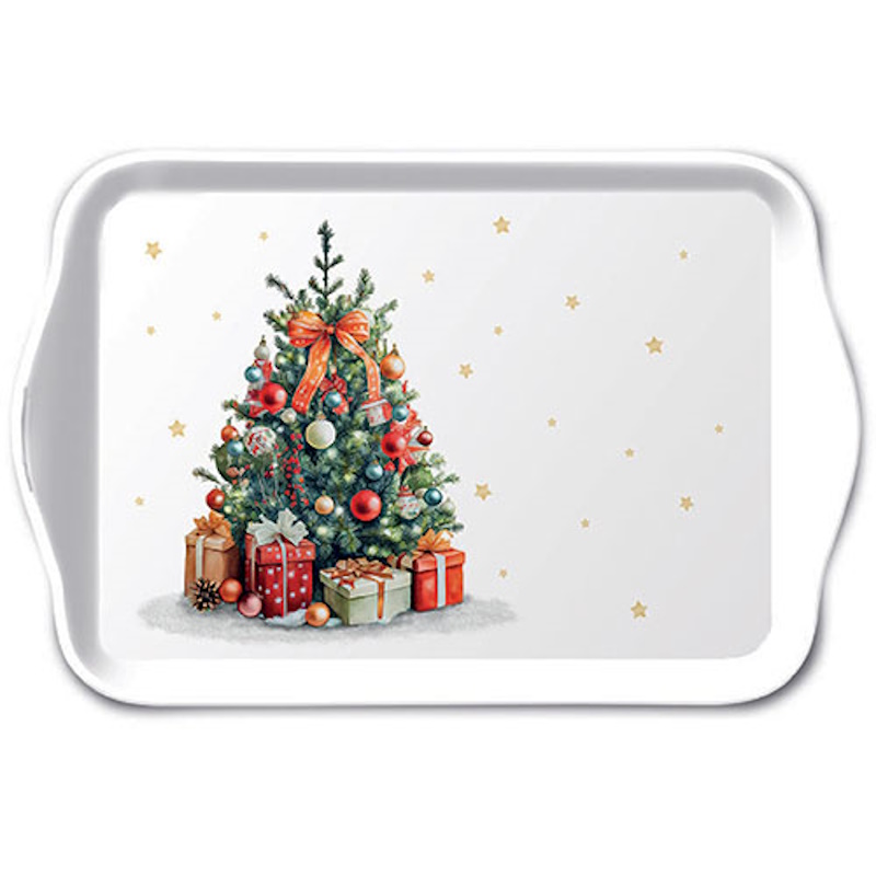 Plateau de Noël - 13 x 21 cm - Decorated Christmas tree - Ambiente Europe B.V