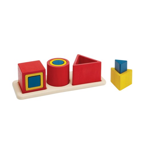 Plan Toys - Puzzle d'encastrement 3 formes