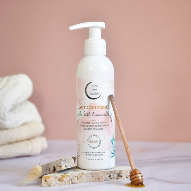 Lune pour l'autre - Lait corporel 200 ml - Lait d'ânesse