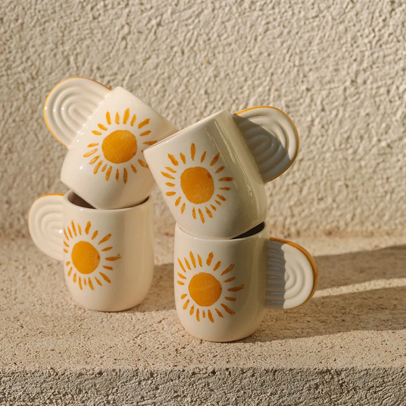 Oustao - Tasse en céramique Ambre - Soleil