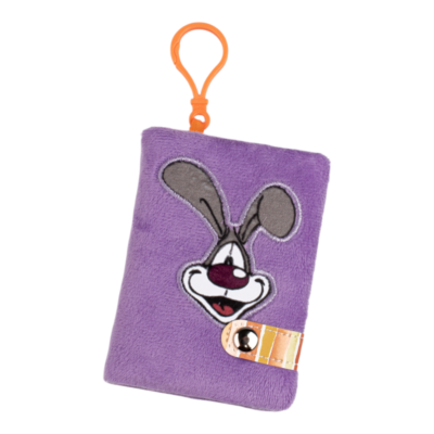 Diddl - Carnet peluche - Format A7 - Violet - Collection Back To School