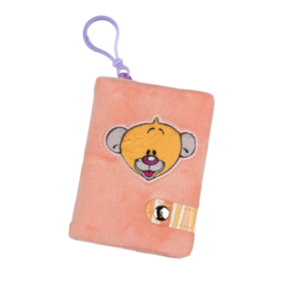 Diddl - Carnet peluche - Format A7 - Orange - Pimboli - Collection Back To School