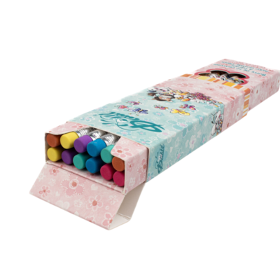 Diddl - Boîte de 6 crayons à papier avec gomme - Collection Back To School