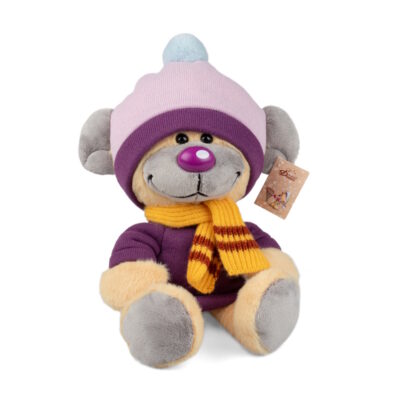 Diddl - Peluche Pimboli tenue hiver - 30 cm - Pimboli - Collection Hiver
