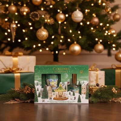 Coffret cadeau de Noël, senteur "Forêt de sapin" de Collines de Provence