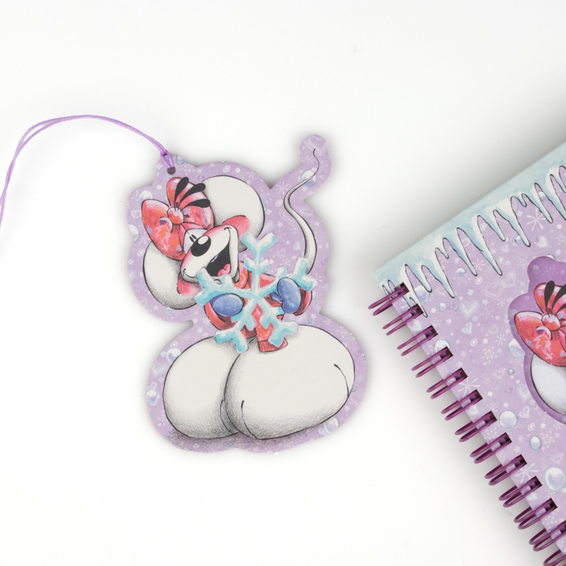 Diddl - Carnet A6 silhouette de Noël détachable - Diddlina - Collection Hiver