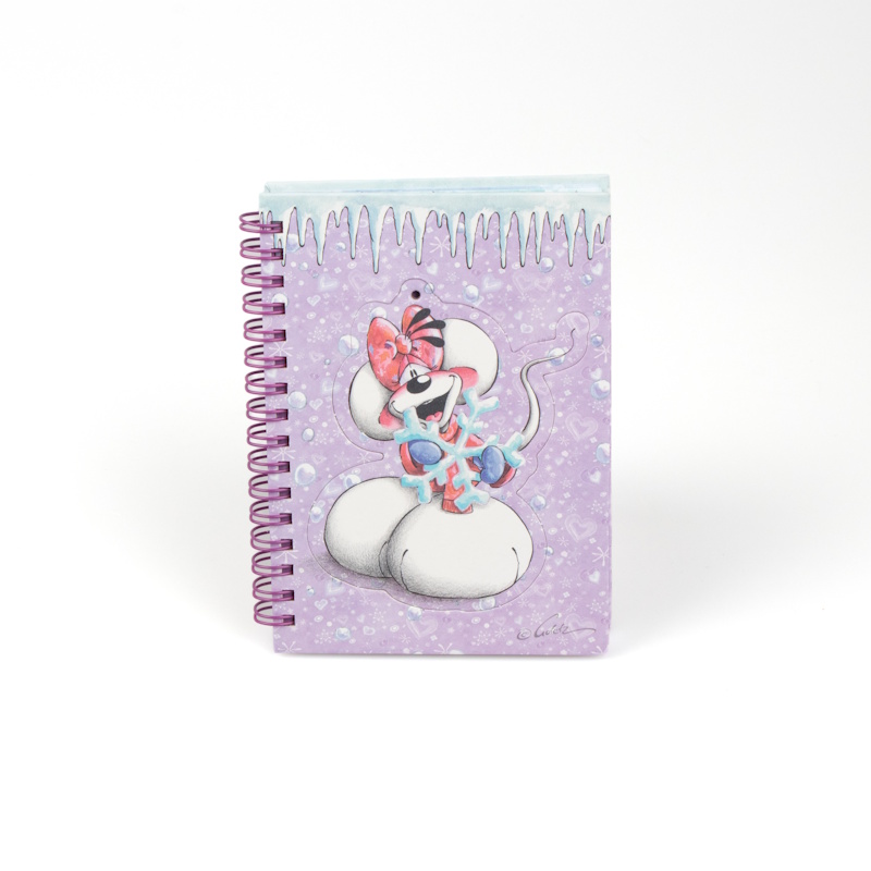 Diddl - Carnet A6 silhouette de Noël détachable - Diddlina - Collection Hiver