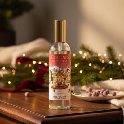 Parfum d'intérieur - 100ml - Senteur Litchi givré - de Collines de Provence