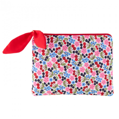 Trousse - Modèle Paix - Liberty cherries - Derrière La Porte