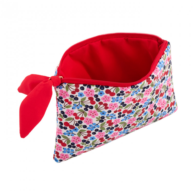 Trousse - Modèle Paix - Liberty cherries - Derrière La Porte